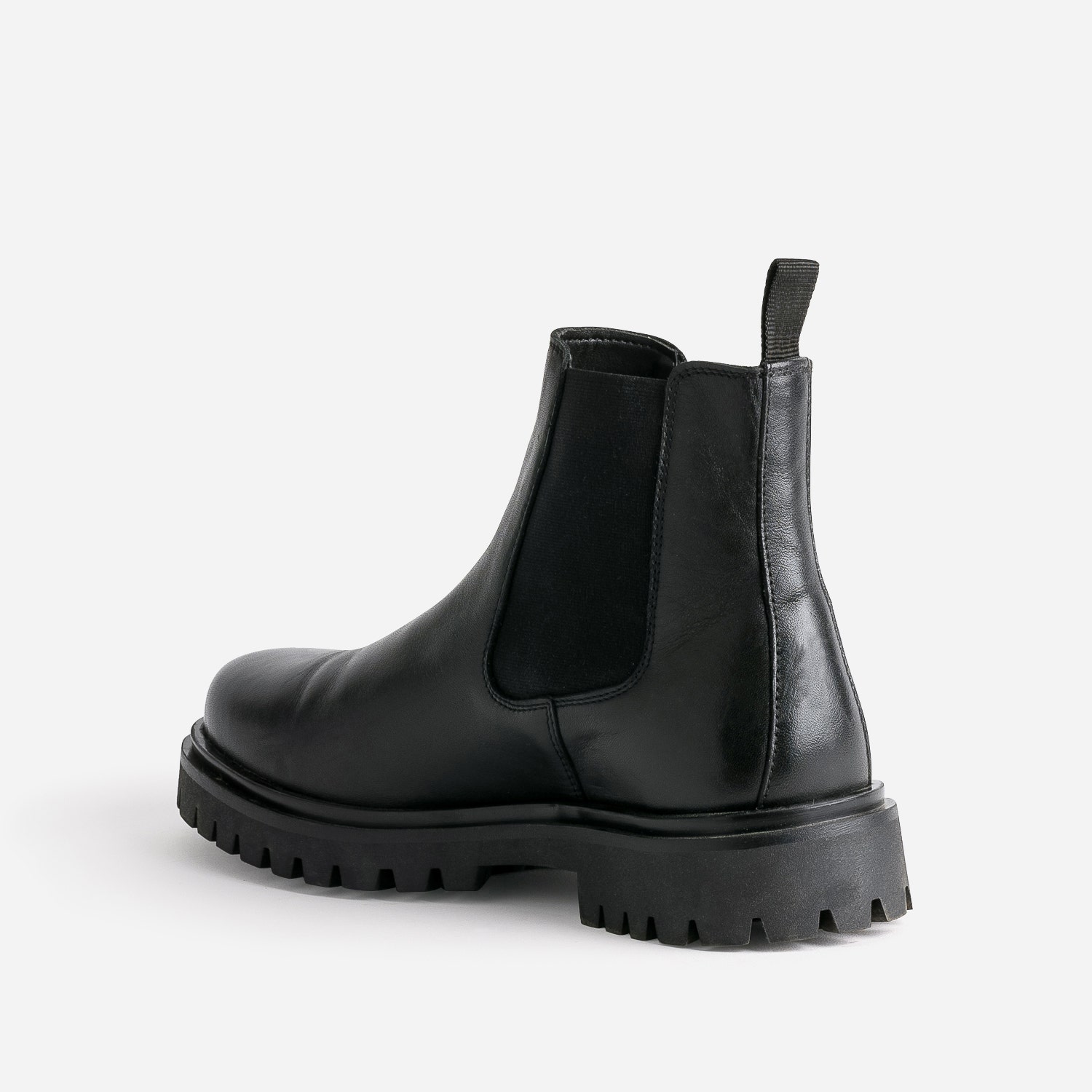 Chelsea boots noir en cuir