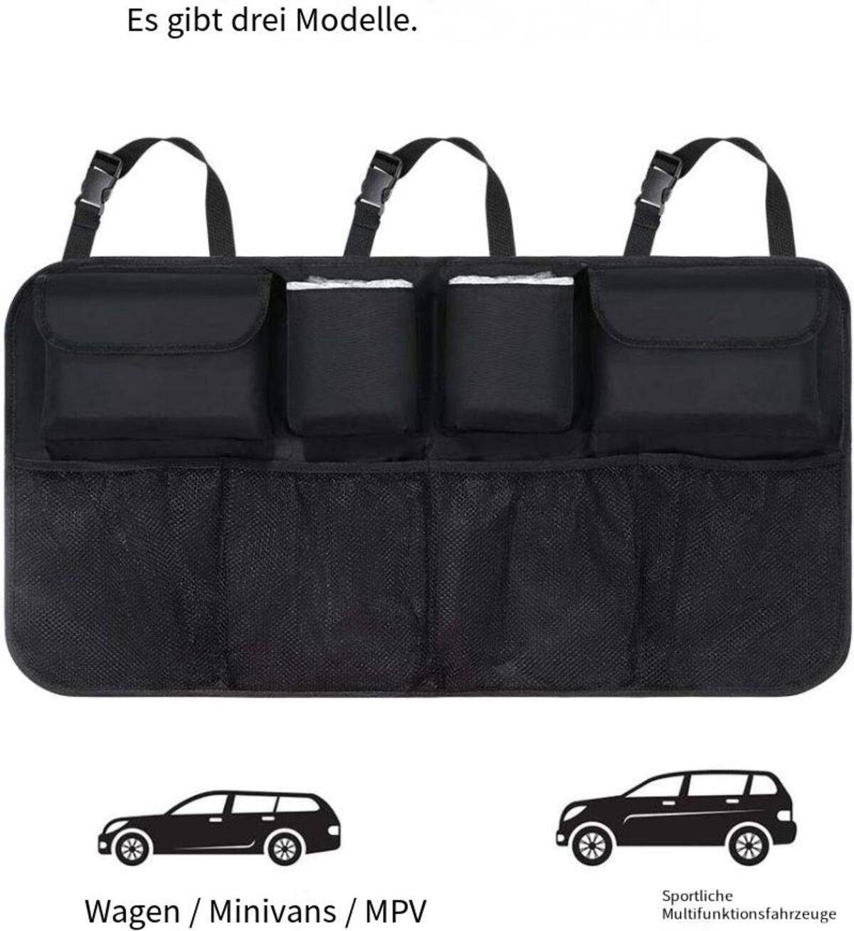 Devenirriche Auto-Rückenlehnentasche Kofferraum Organizer Auto, Auto Aufbewahrungstasche, Kofferraumtasche