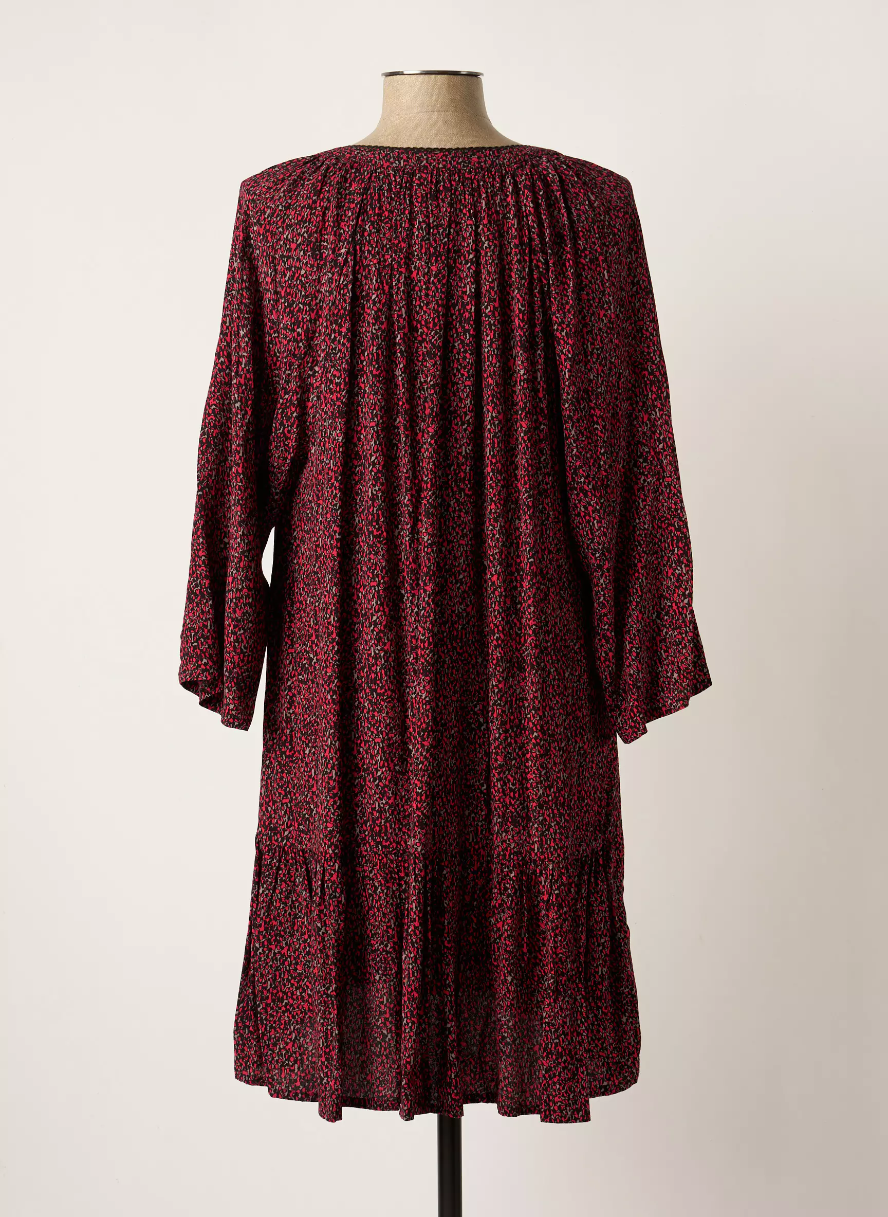 Ciso Robes Mi Longues Femme couleur rose