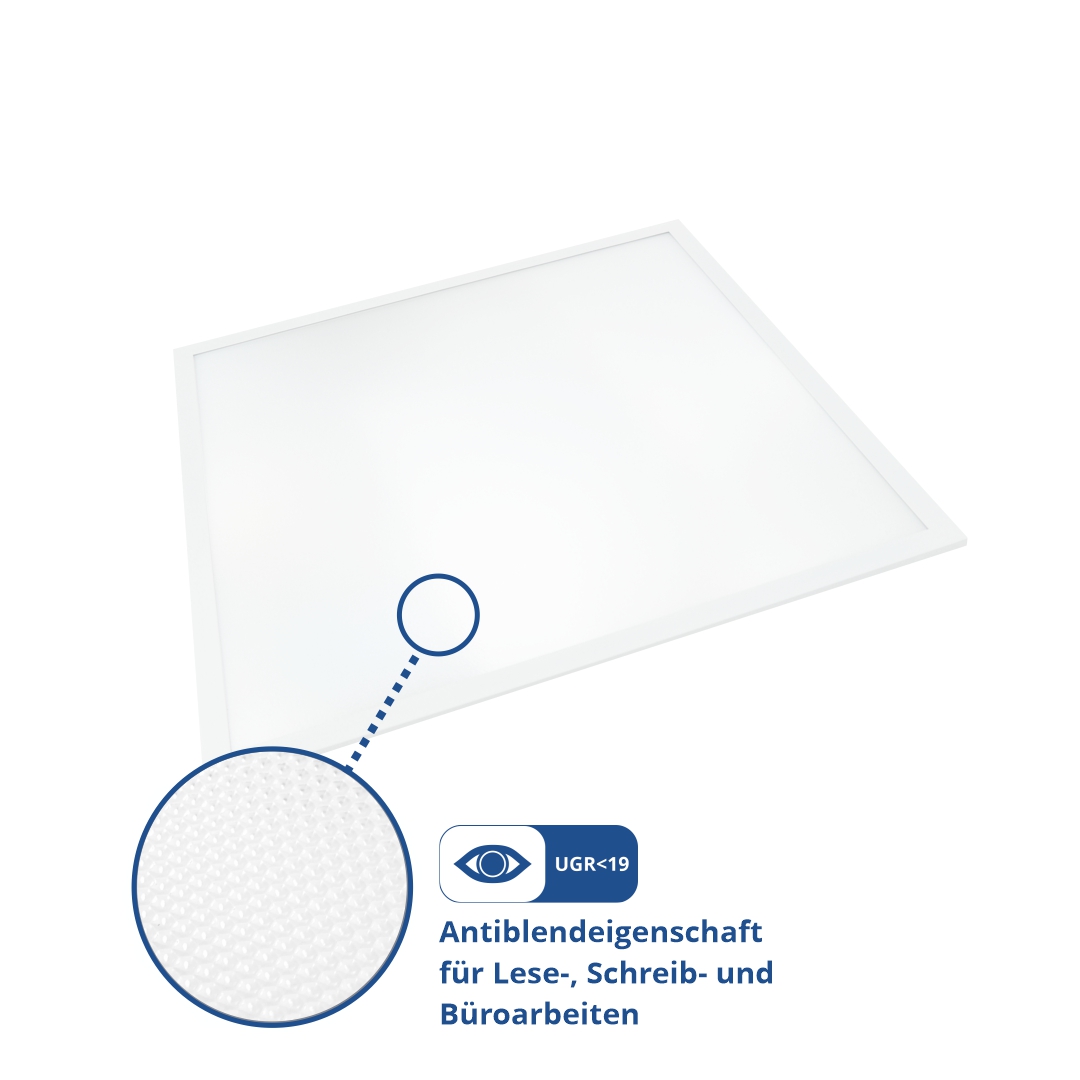 ENOVALITE 4er Pack LED Panel, 62x62 cm, UGR<19