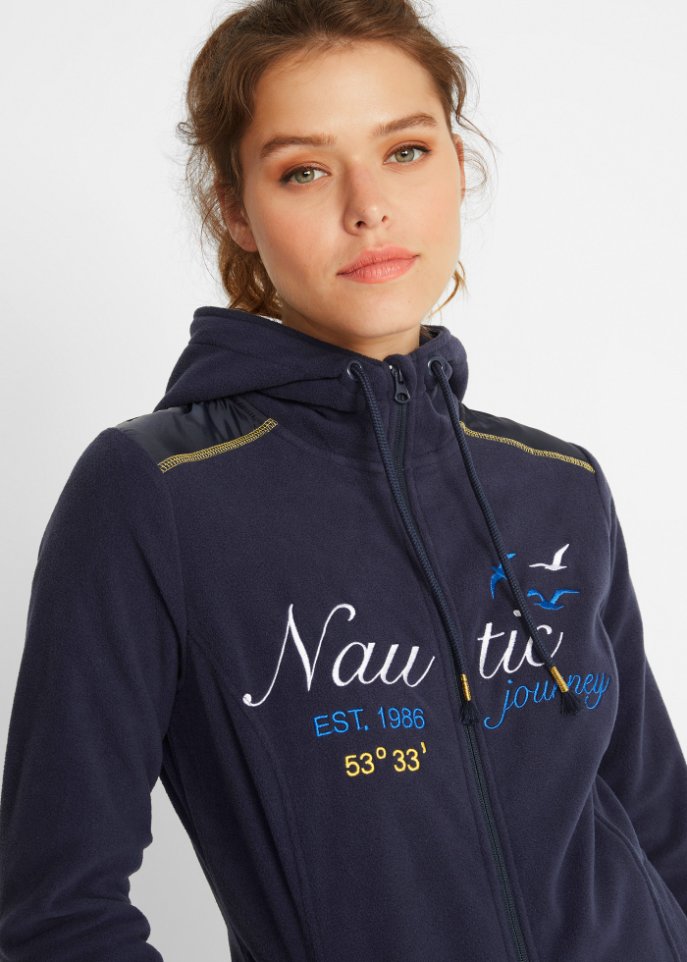 Fleecejacke mit Aufdruck
