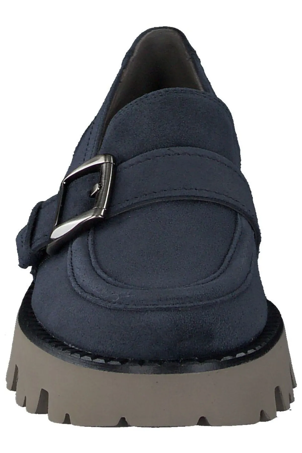 Paul Green  Flacher Schuh - Blau - Blockabsatz