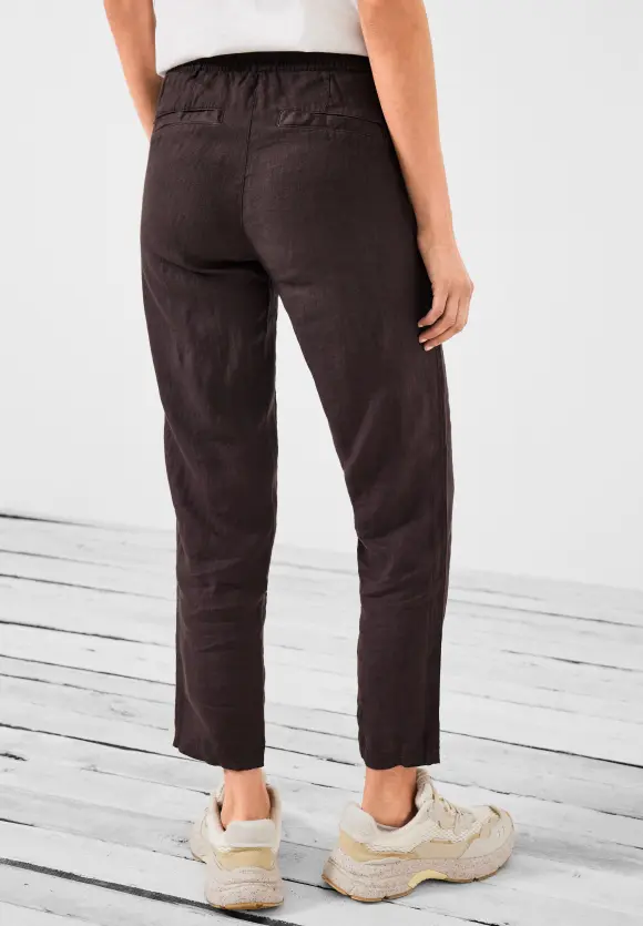 CECIL Leinen Casual Fit Hose