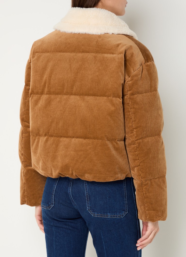 Cordjacke von Ralph Lauren mit Teddyfutter und Logostickerei