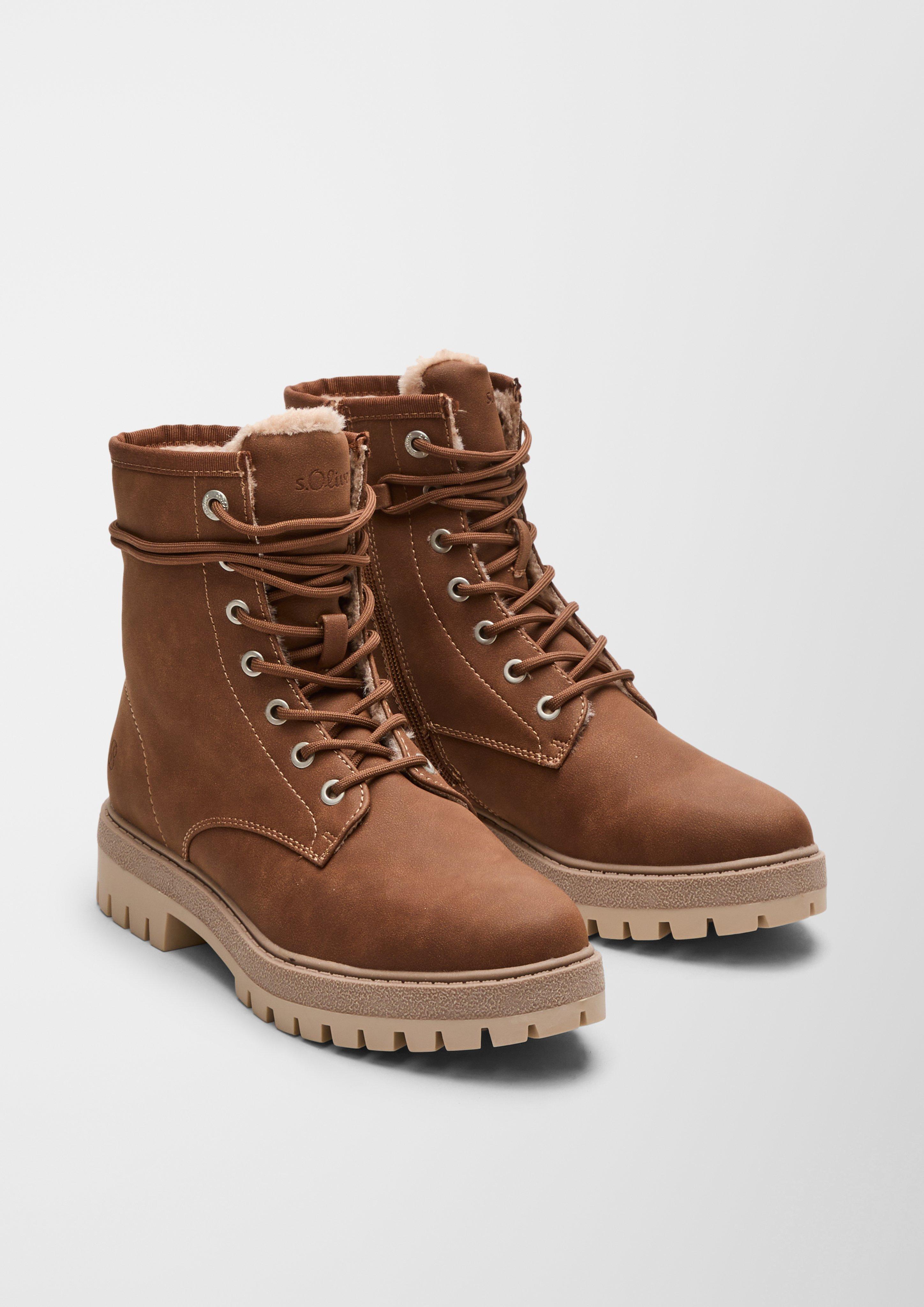 Gefütterte Boots aus Lederimitat  6006578-305