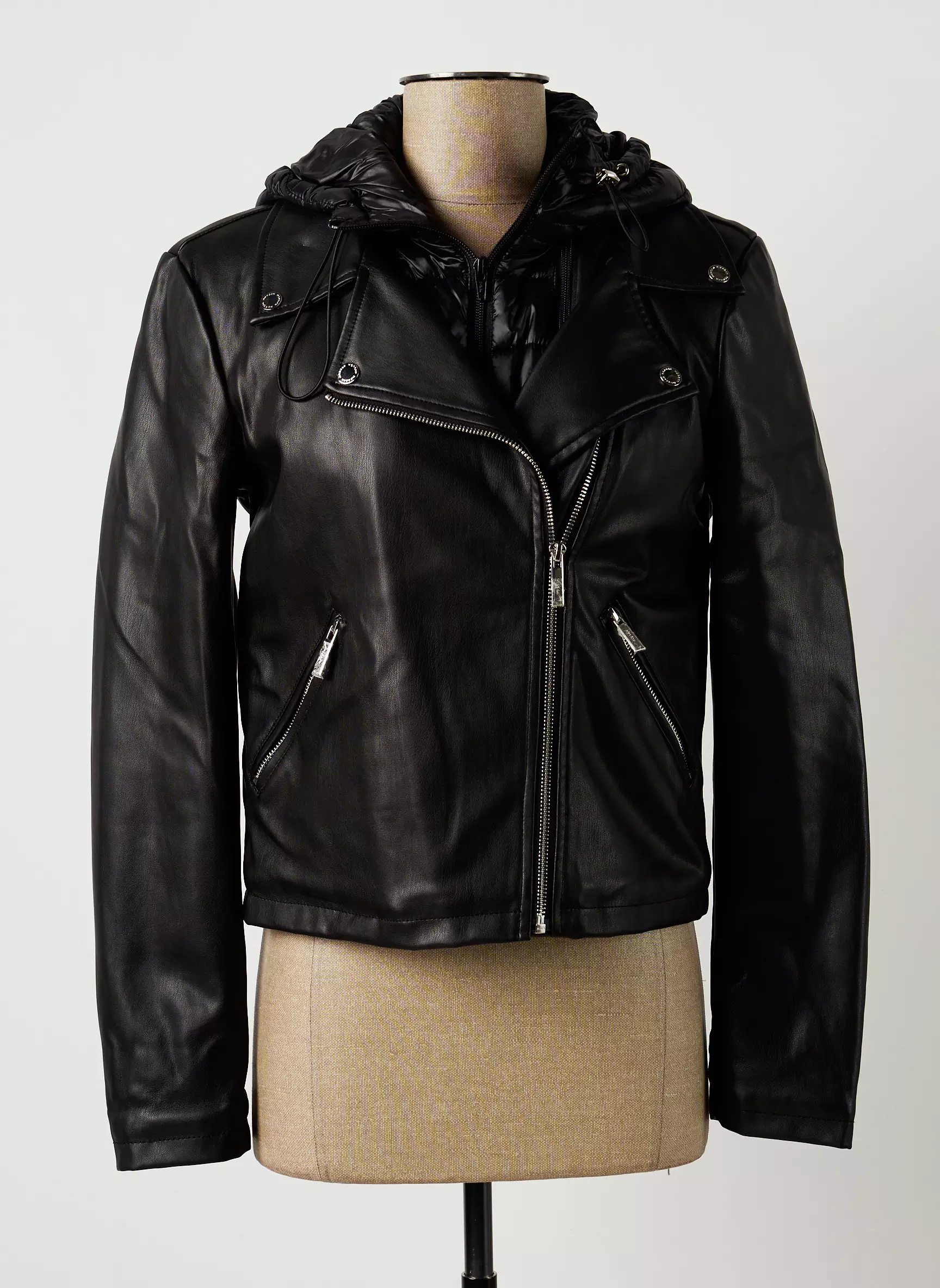 Morgan Vestesimilicuir Femme couleur noir