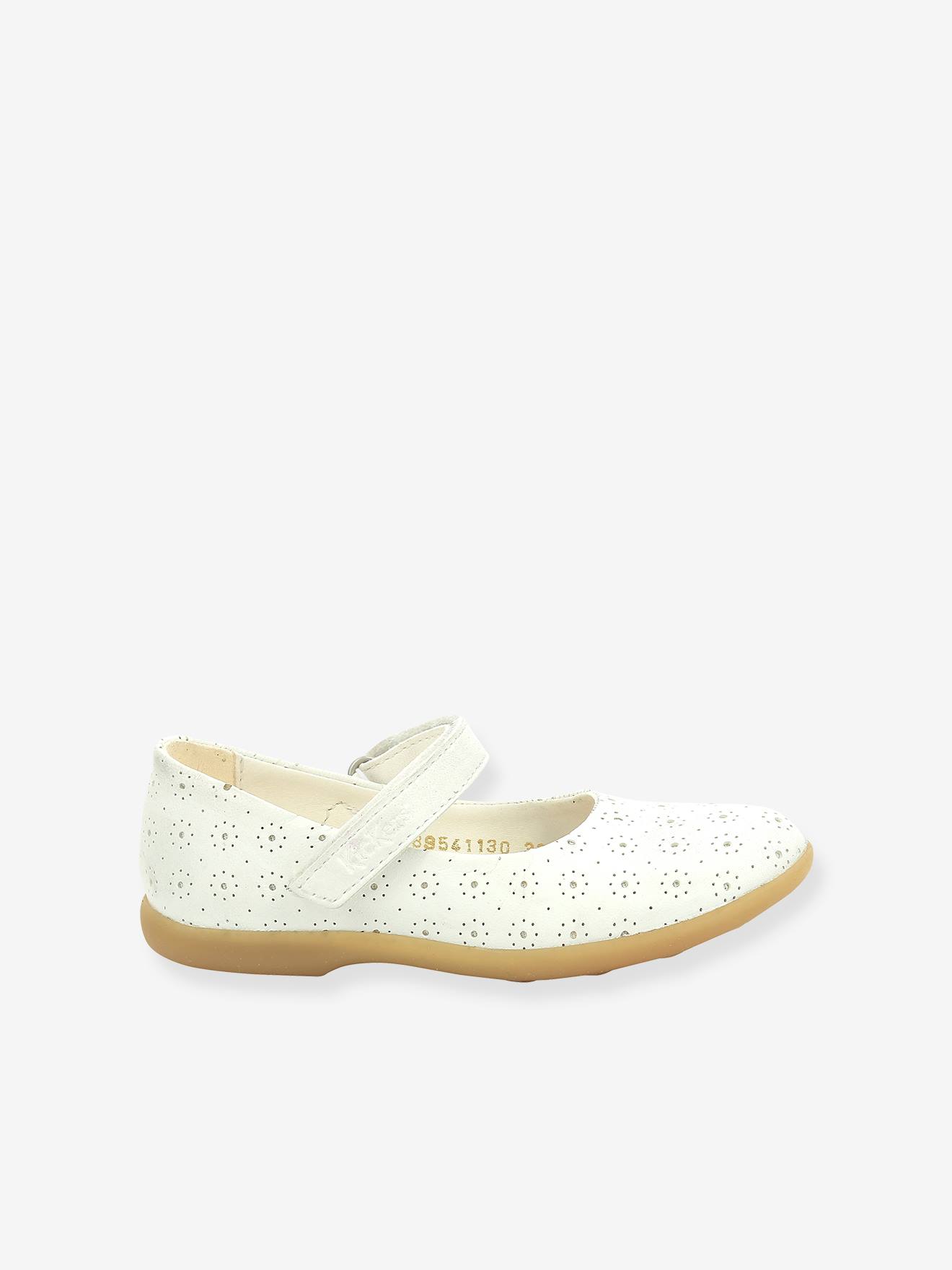 Babies cuir fille Ambellie KICKERS® blanc