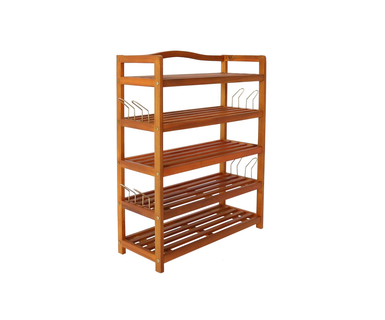 Trendstabil HC Home & Living Schuhregal Akazie 5 Etagen 94 x 82 x 26cm braun