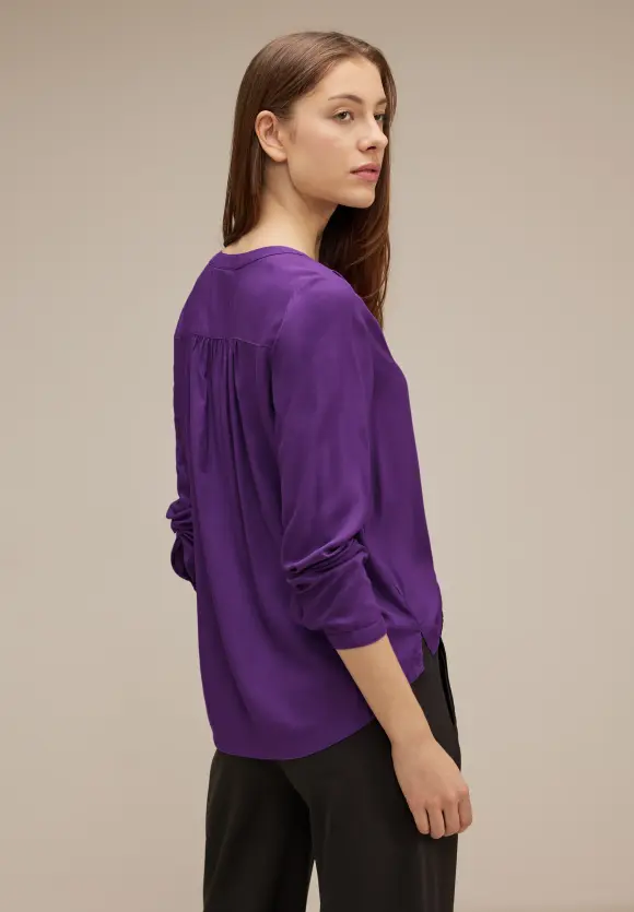 Street One Bluse in Unifarbe