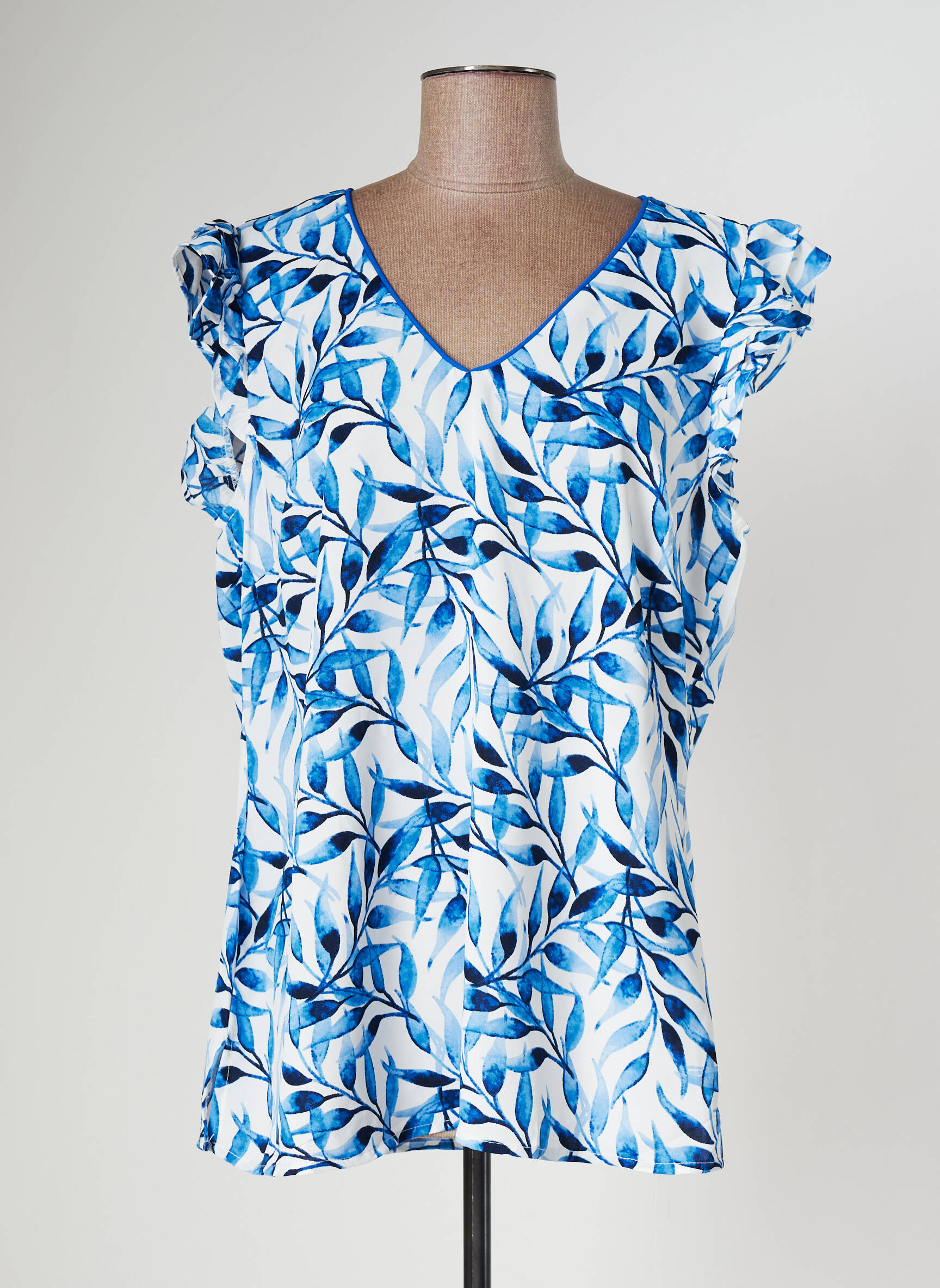 Nougat Tuniquemanchecourte Femme couleur bleu