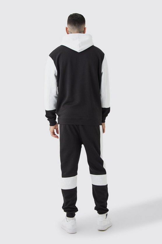 Tall Colorblock Trainingsanzug mit Kapuze