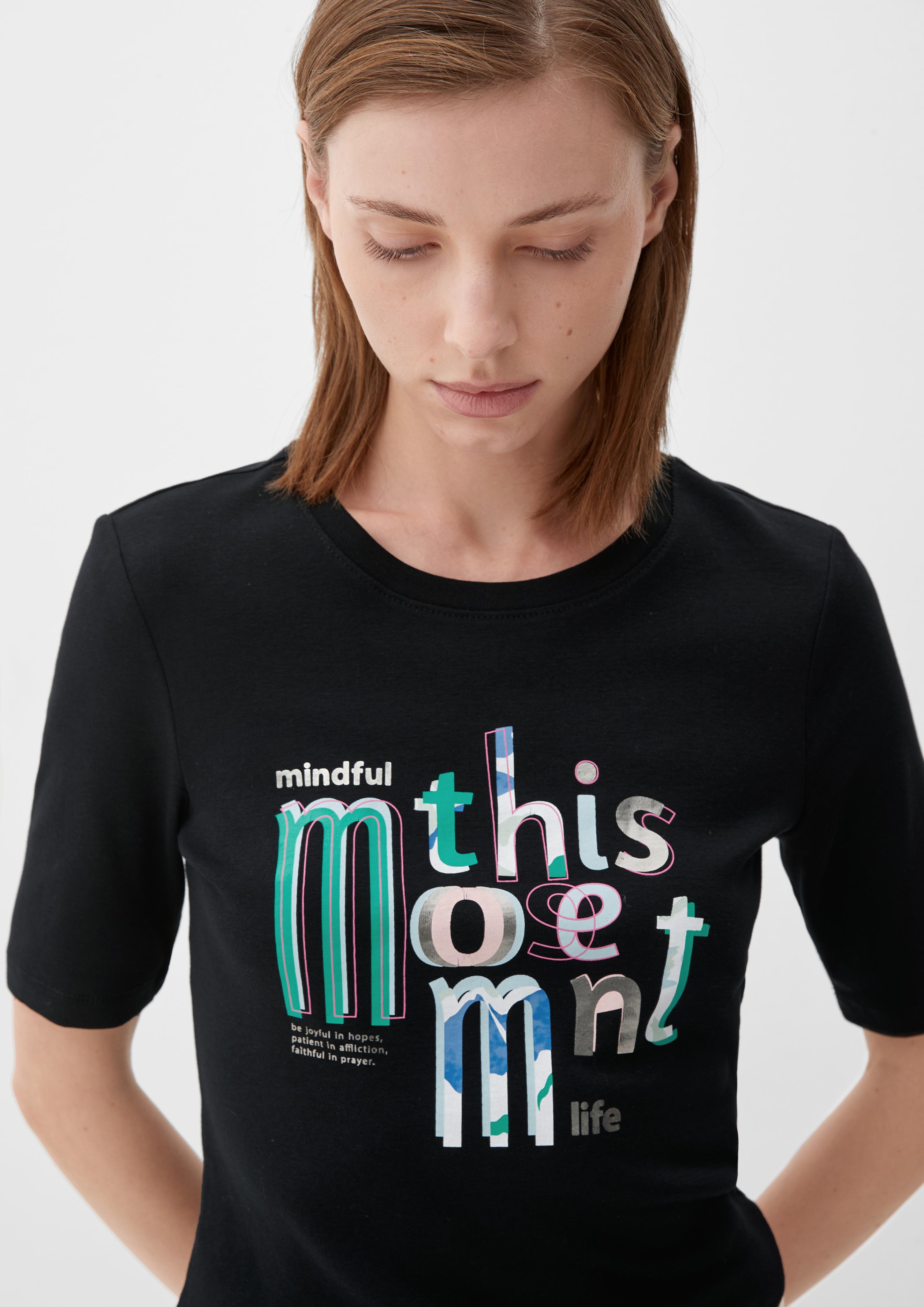 T-Shirt mit Frontprint  2130582-99D0