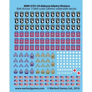 US Airborne decal sheet
