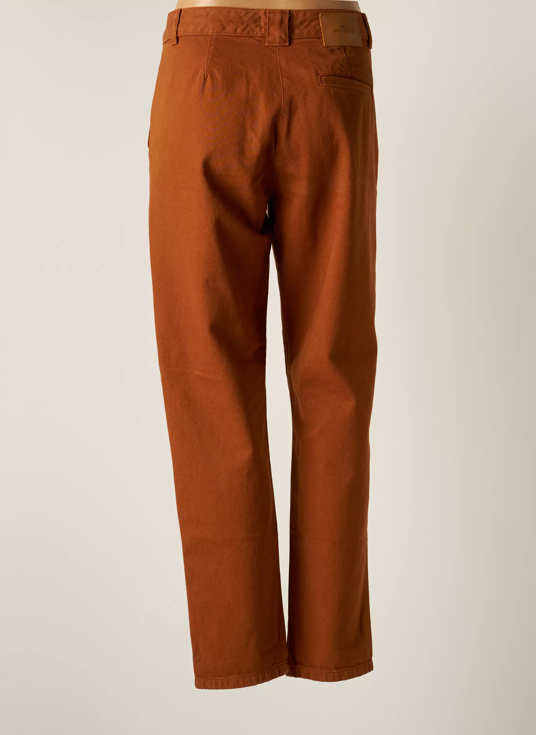 One Step Pantalons Droits Femme couleur marron