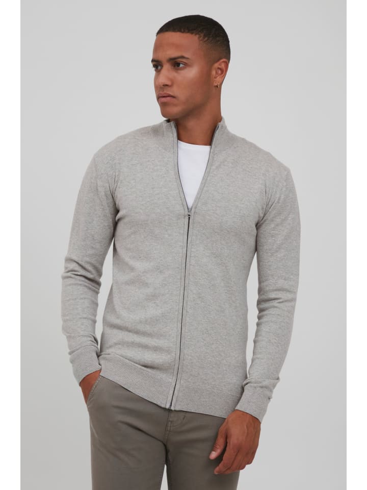 INDICODE Strickjacke IDBadi 35543MM Feinstrick Jacke in Grau günstig kaufen