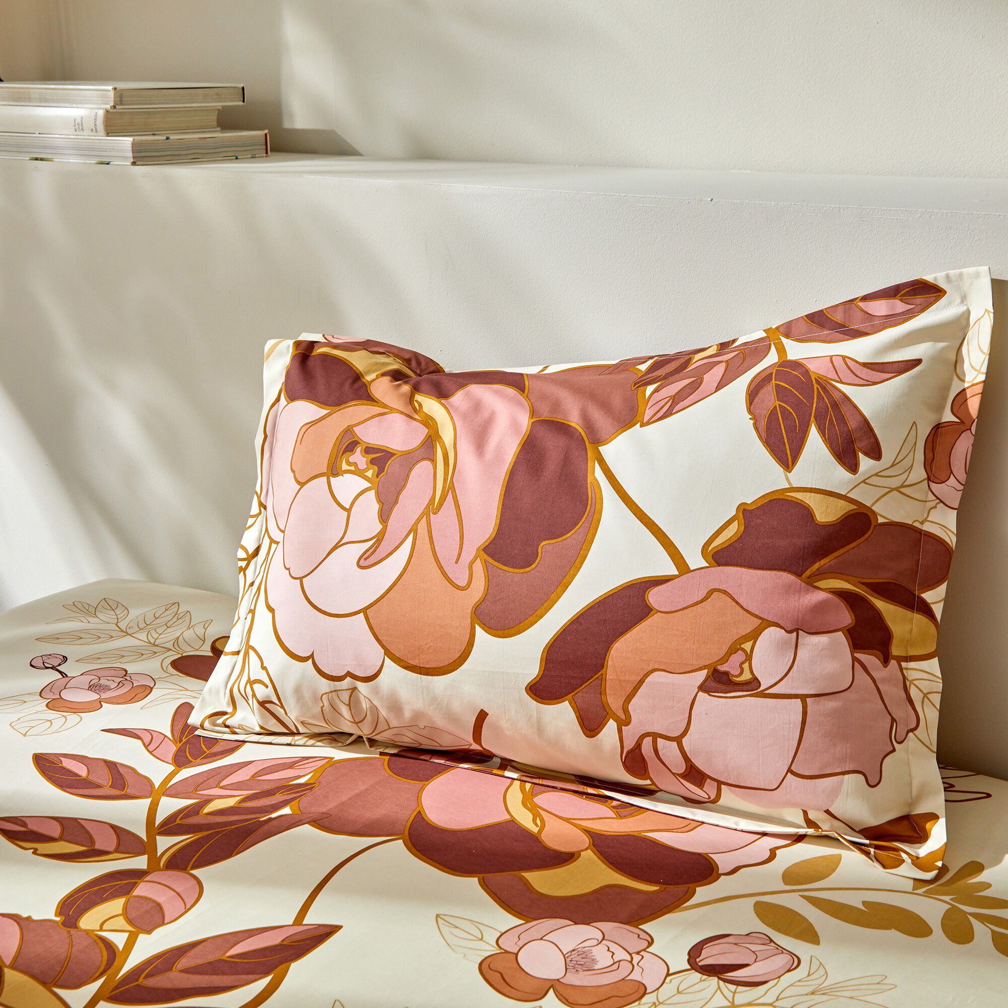Linge de lit Louise imprimé floral – percale coton