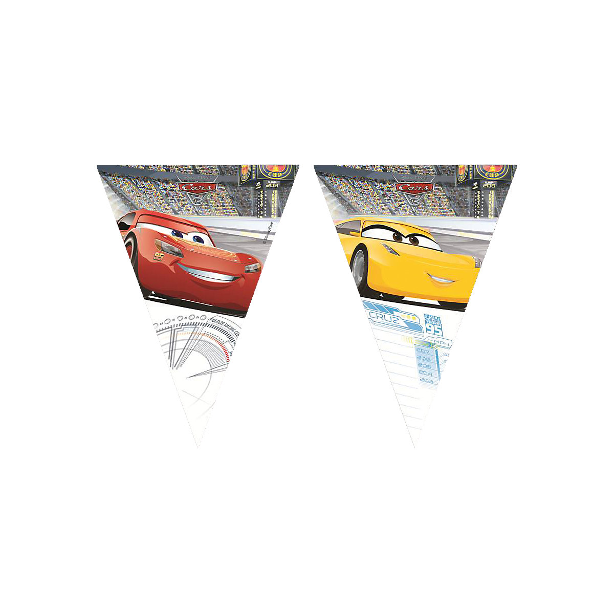 Girlande Wimpelkette   Cars 3, 2,3 m