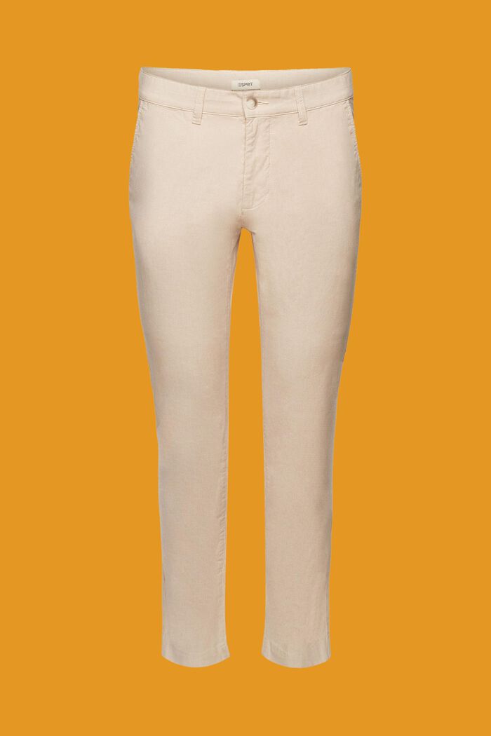 Zweifarbige Chinohose