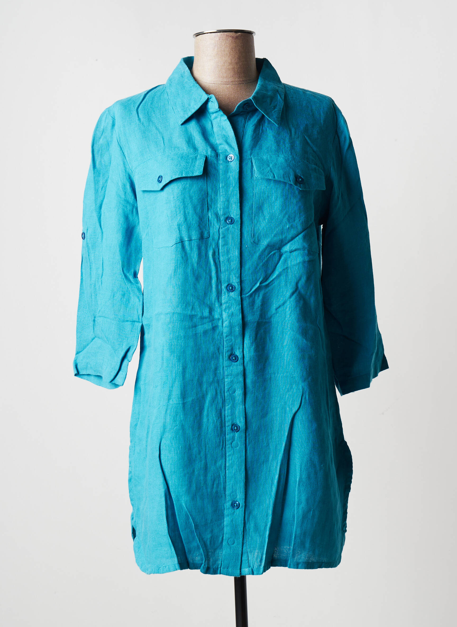 Agathe   Louise Tuniquemanchelongue Femme couleur bleu