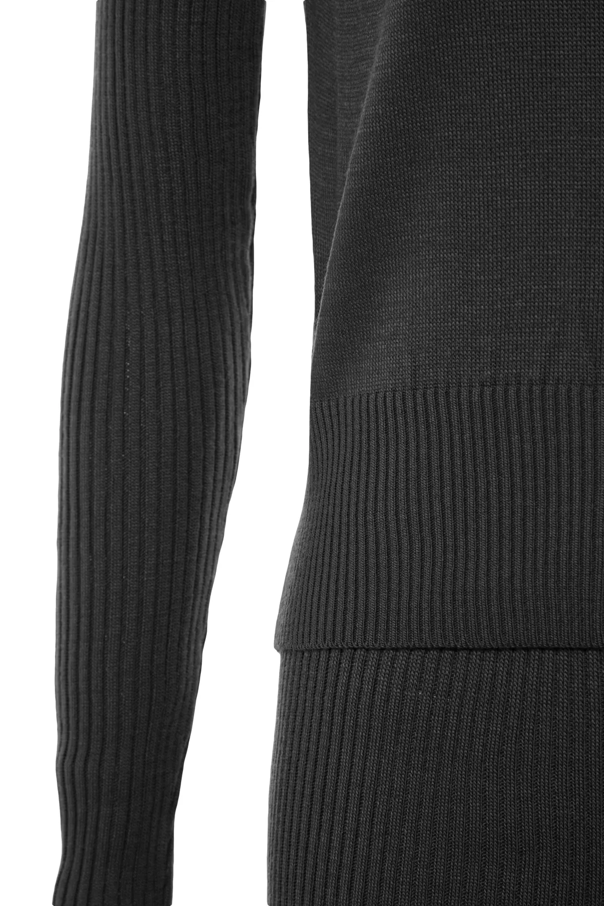 Trendyol Collection  Schwarzes Crop Wick Strickoberteil und -unterteil-Set TWOAW23AU00238