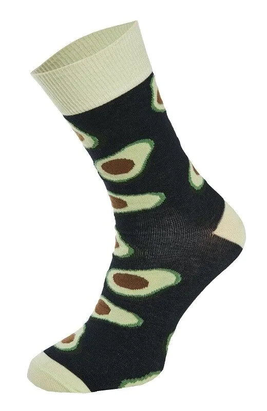Pamučne hipster čarape s uzorkom avokada, veličina 43-46