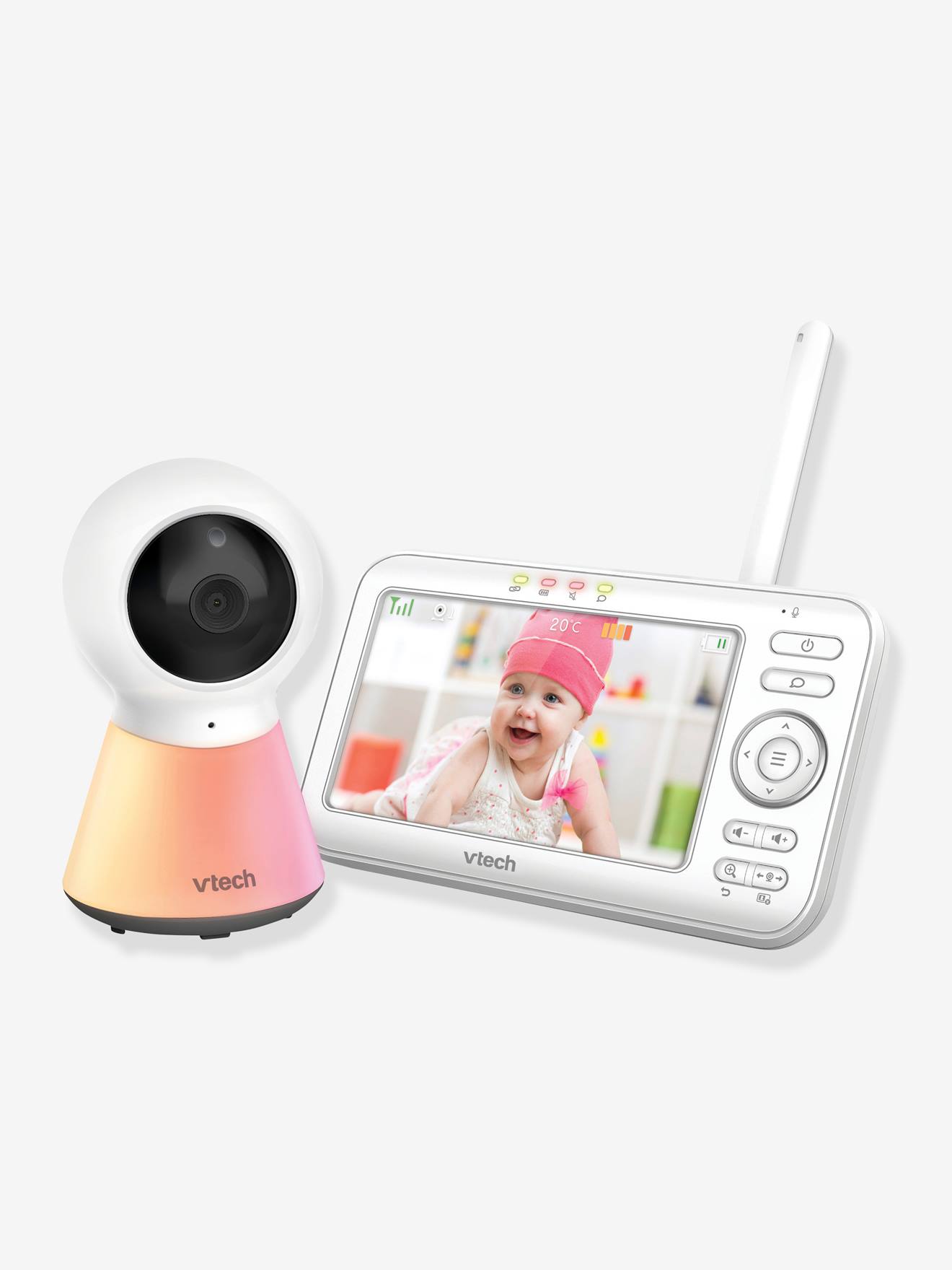 Babyphone vidéo Safe & Sound Vidéo Color Night Light BM5254 VTECH blanc