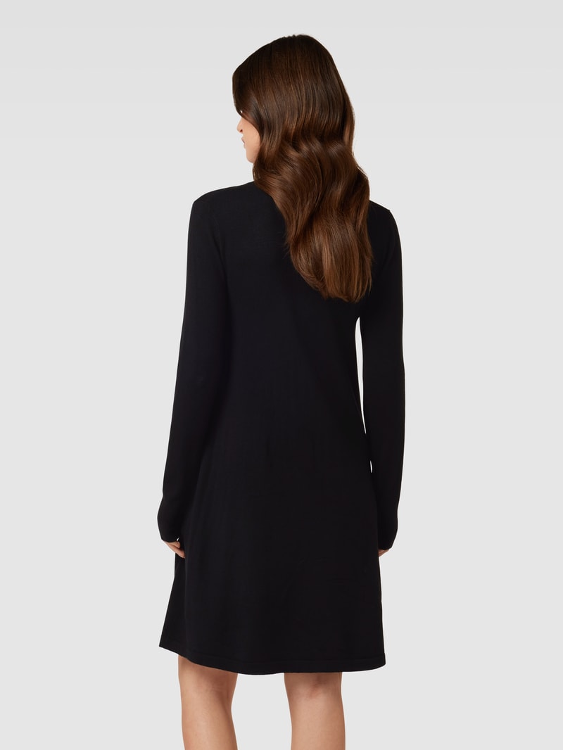 Strickkleid mit Rundhalsausschnitt Modell 'VICOMFY' in schwarz
