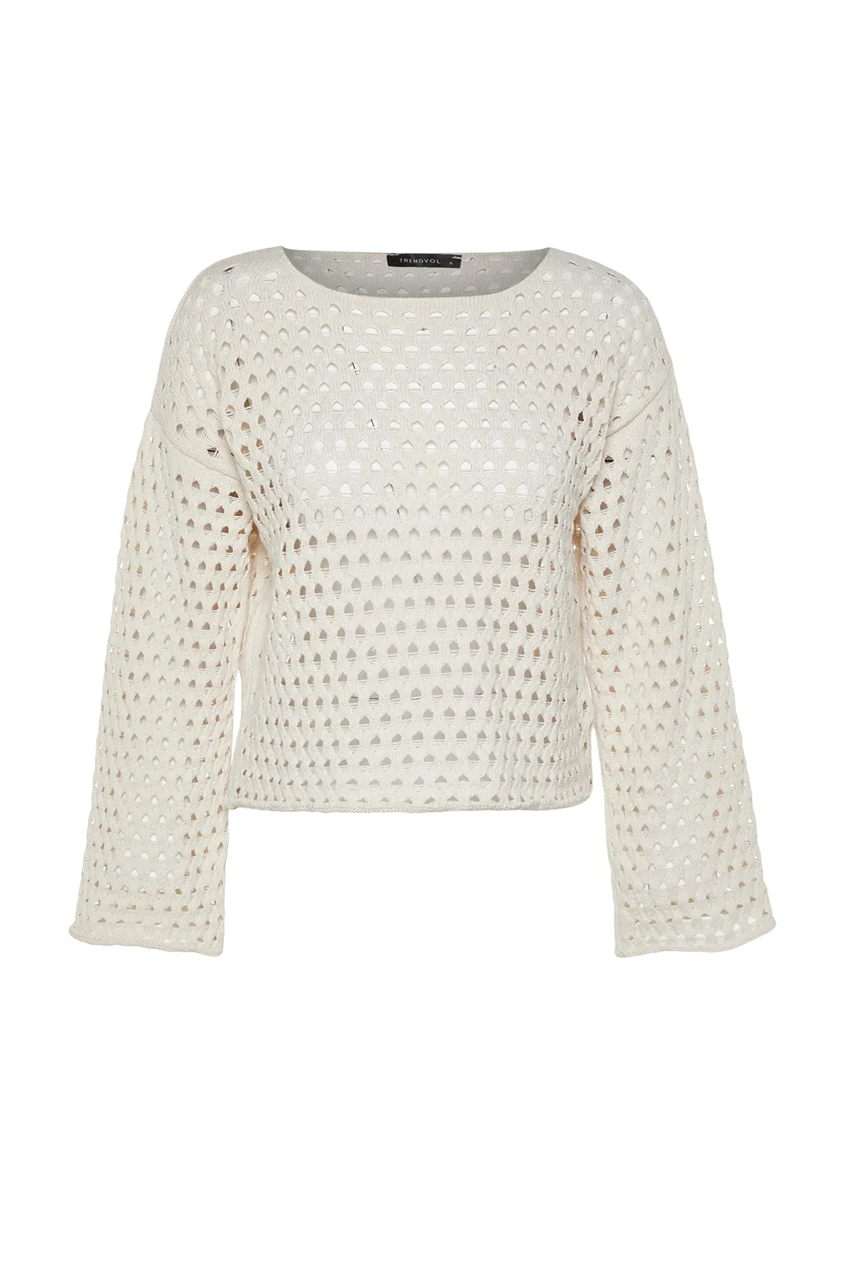 Trendyol Collection  Steindünner Strickpullover mit Lochmuster TWOSS23KZ00050