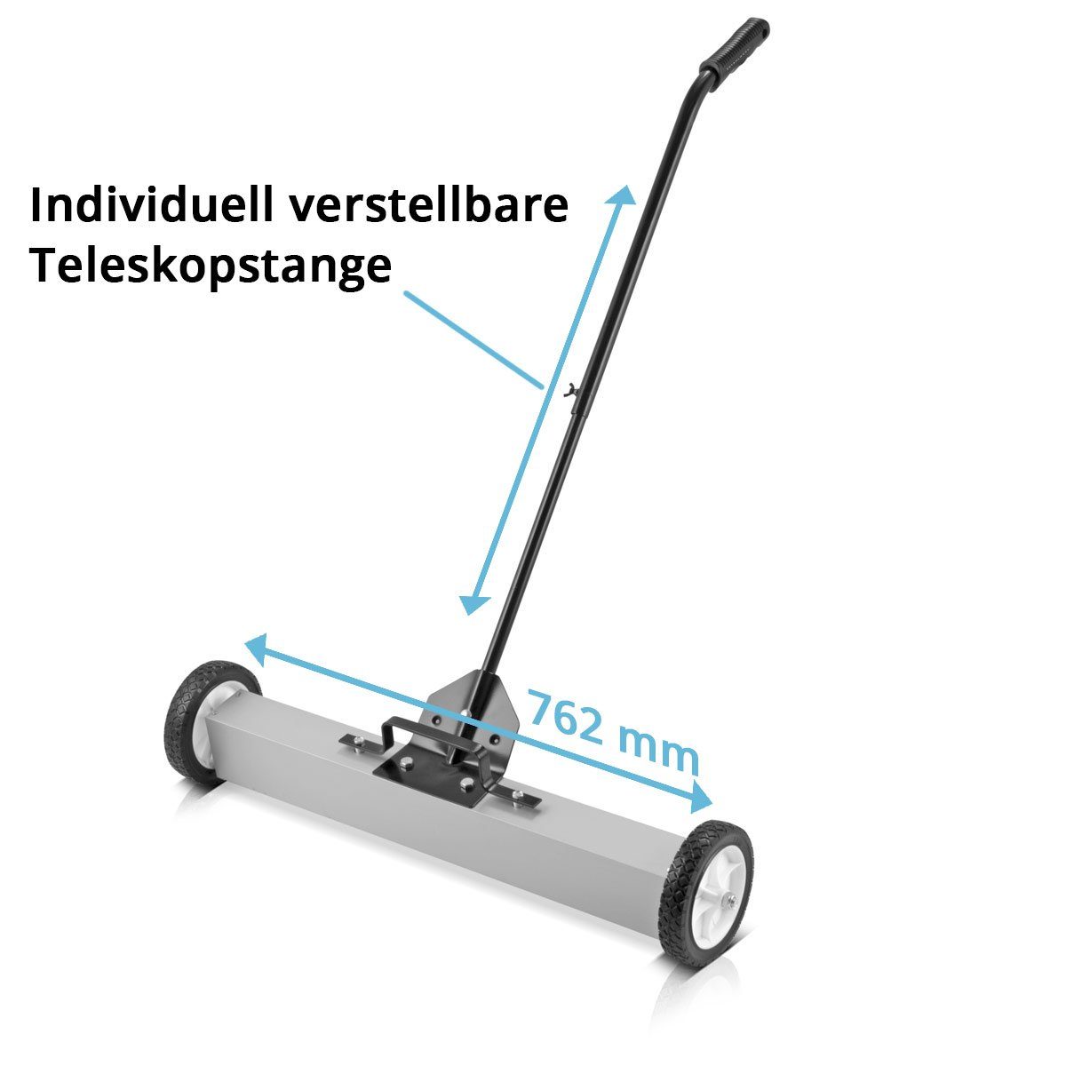 STAHLWERK Handkehrmaschine Magnet-Bodenkehrer MBK-30 ST mit 762 mm Breite, 76,2 cm Arbeitsbreite, (Packung, 1-St)