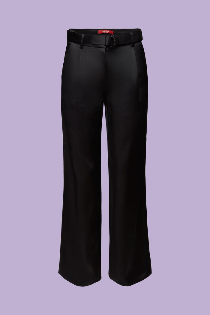Satinhose mit weitem Bein