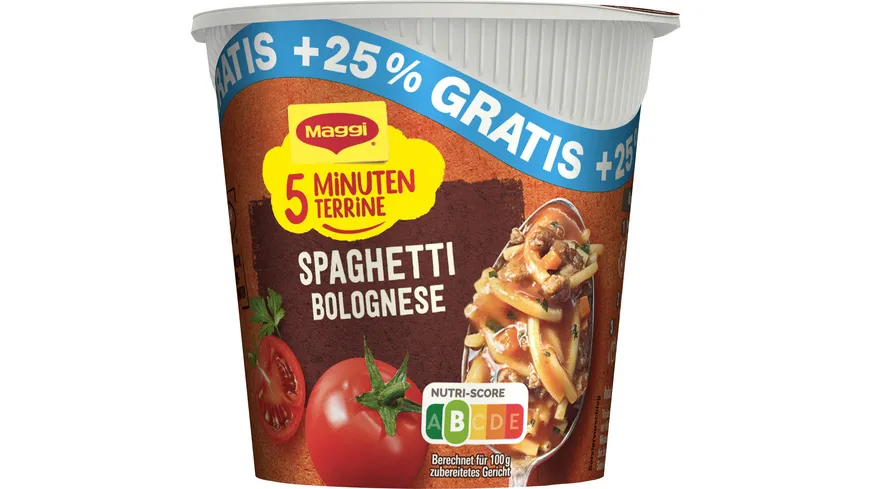 MAGGI 5 Minuten Terrine Spaghetti Bolognese 75 g