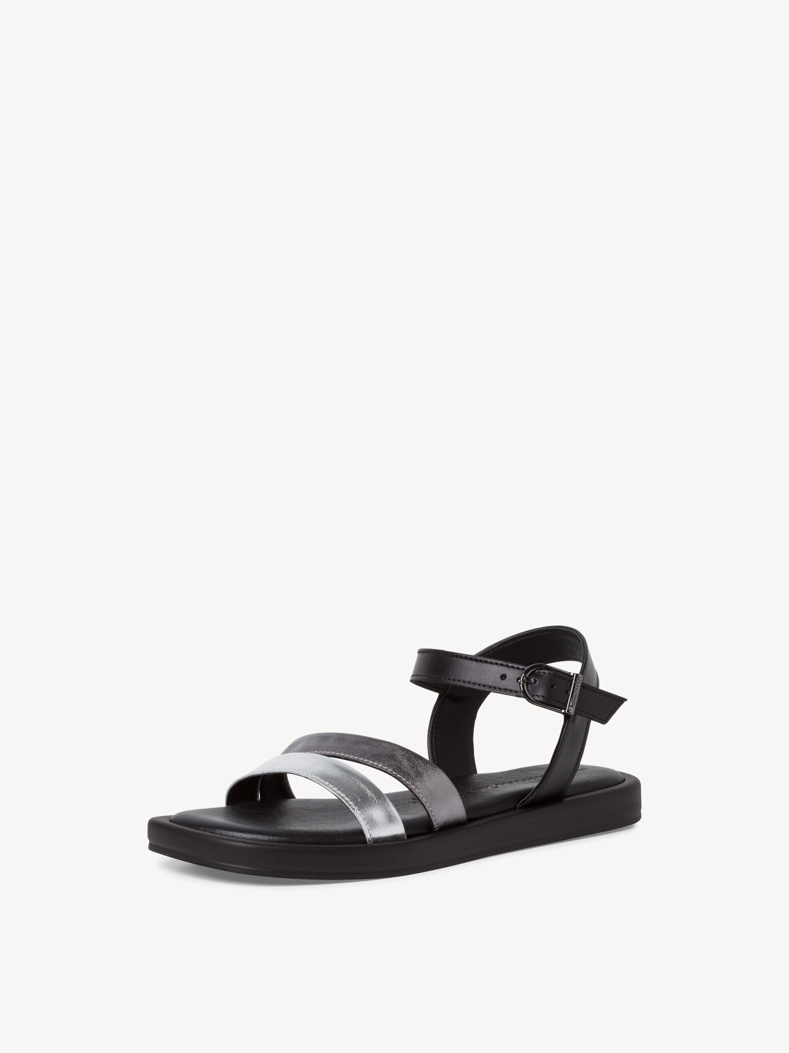 Sandale en cuir - noir