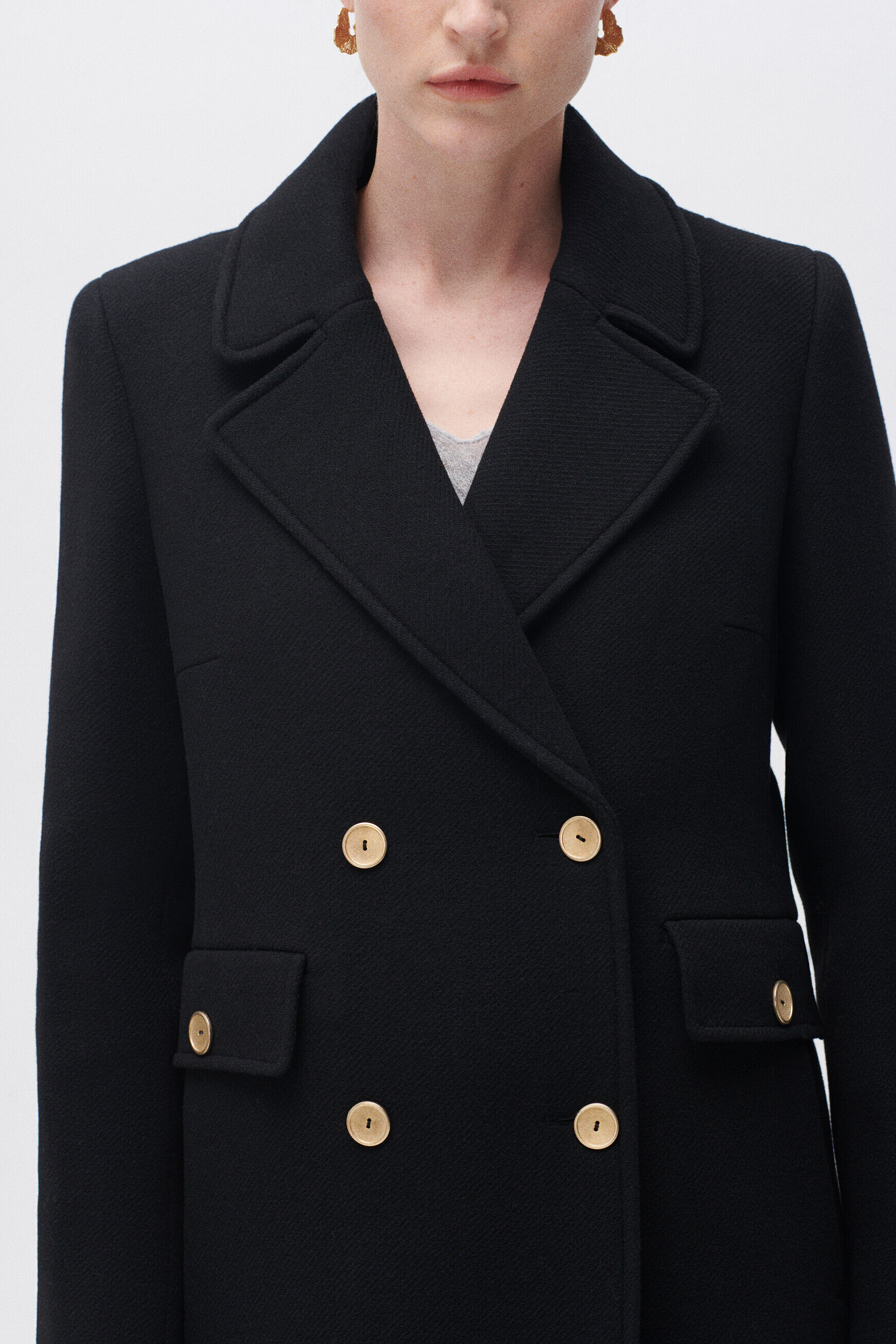 Manteau gipsy noir femme