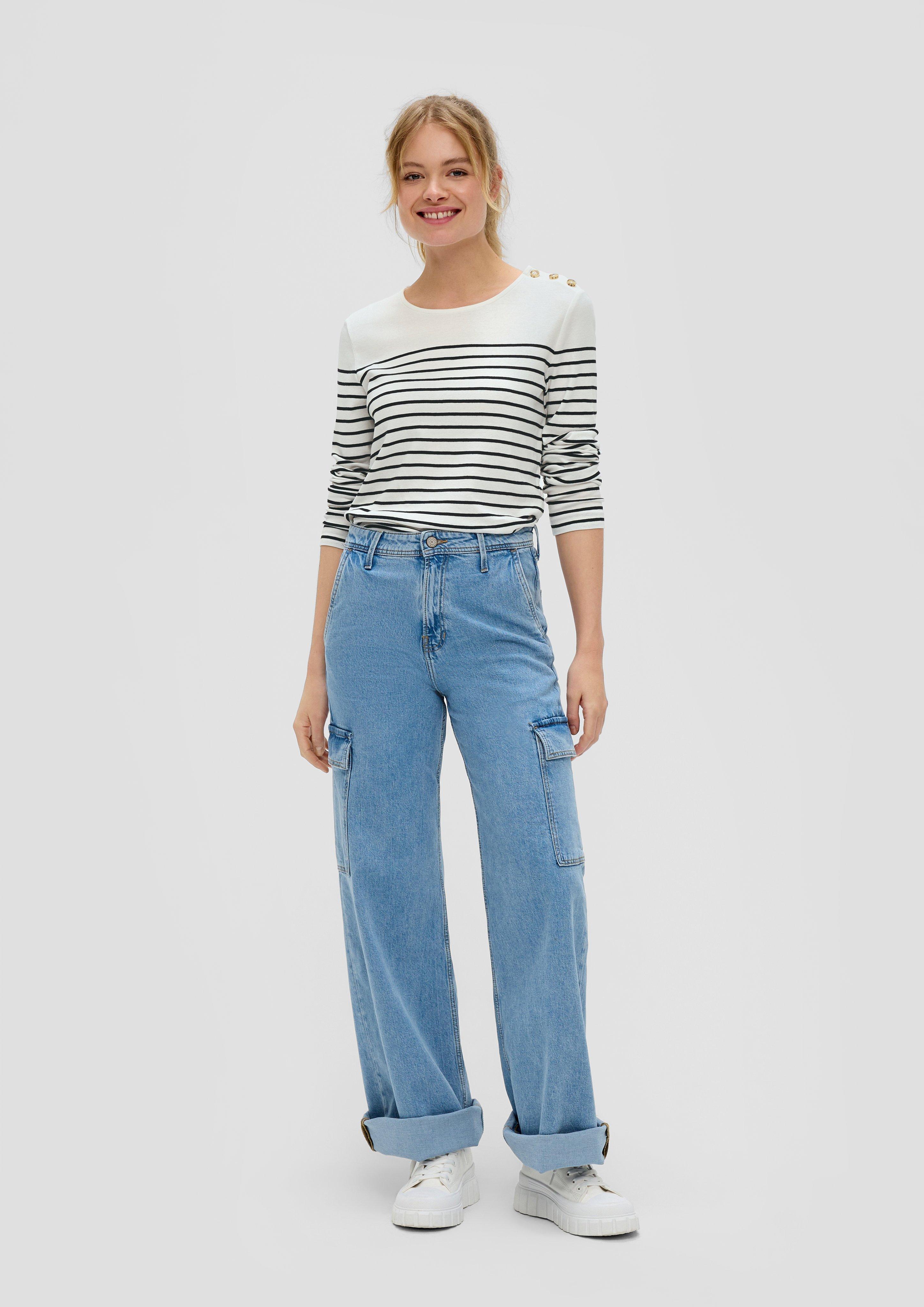 Longsleeve mit Zierknöpfen  2142973-99G3