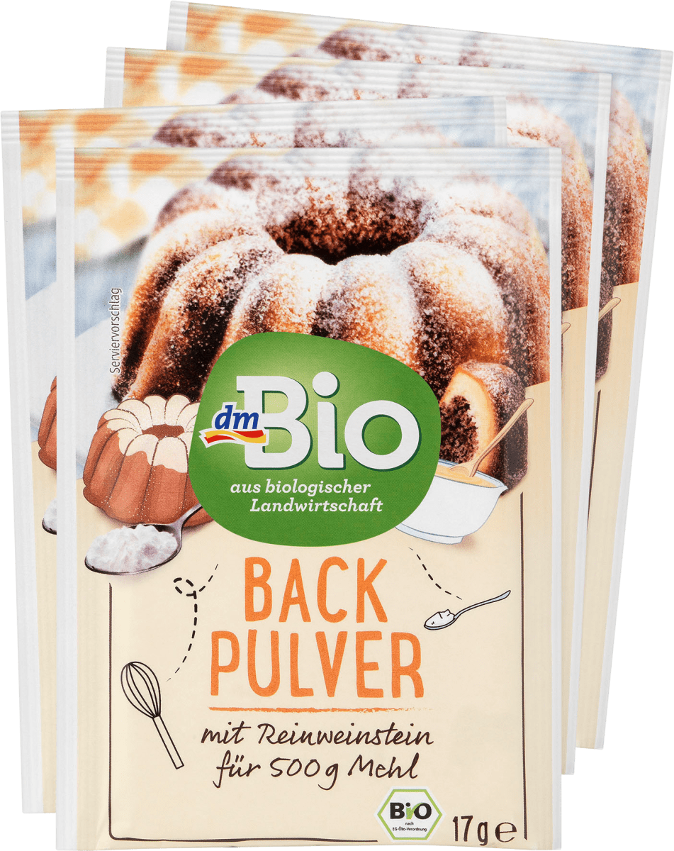 Backpulver mit Reinweinstein (4x17 g), 68 g
