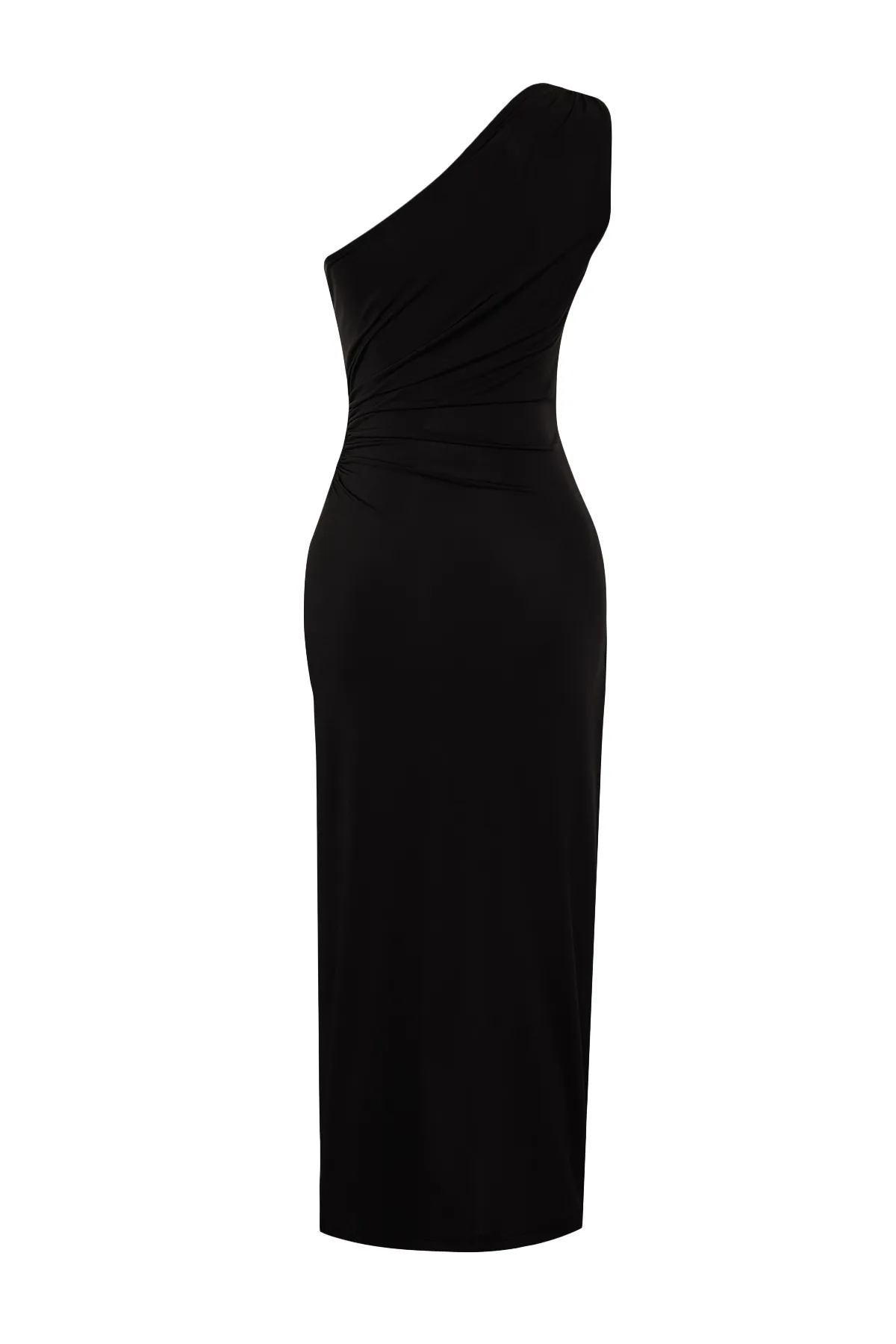Trendyol Collection  Schwarzes Strickkleid mit Fensterdetail