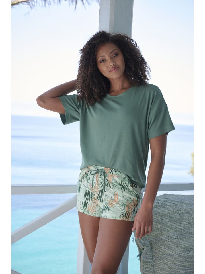 VIVANCE DREAMS Shorty in grün gemustert günstig kaufen