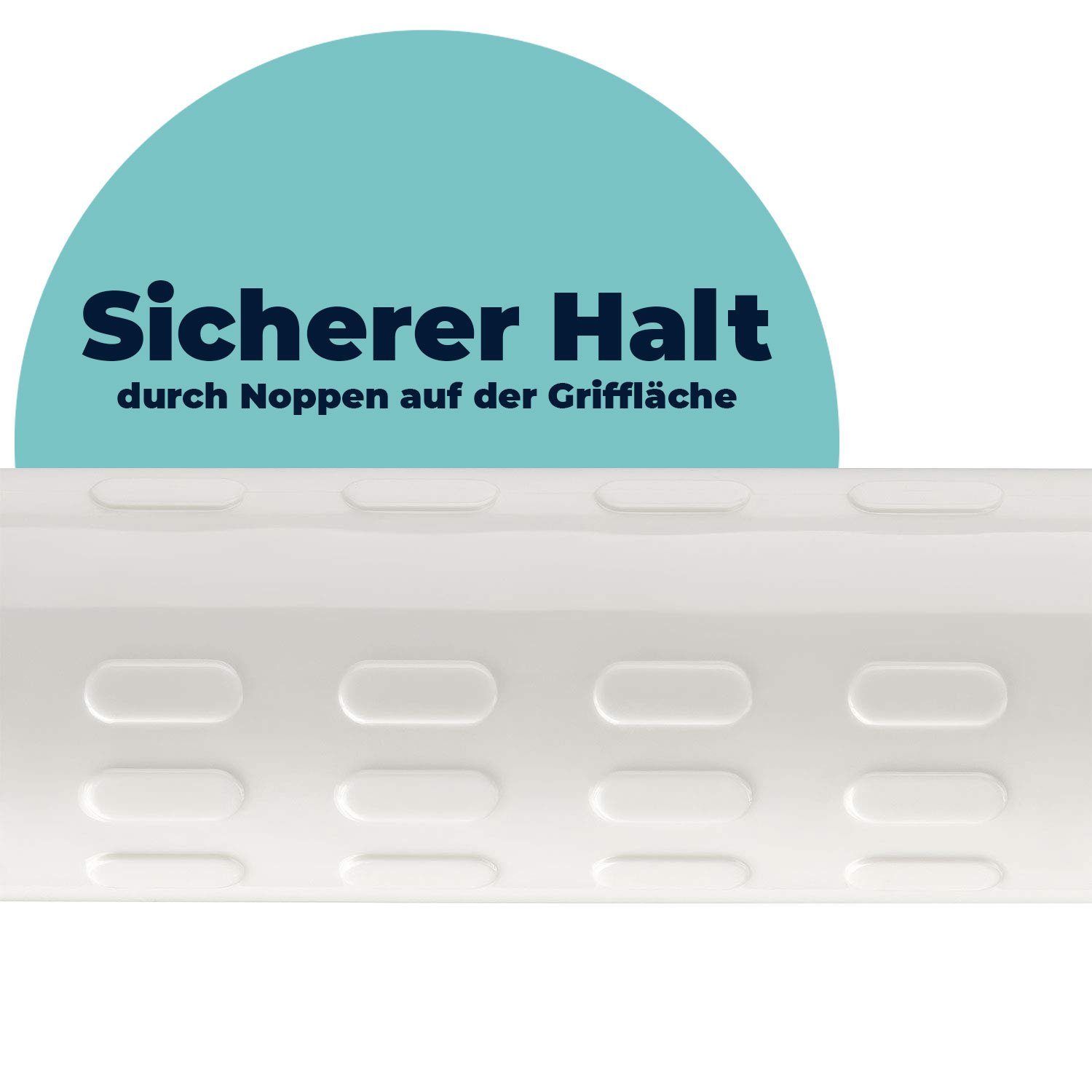 flexilife Haltegriff flexilife Eck-Wandhaltegriff Badewannengriff für flexilife Badewanne WC oder Dusche, Kunststoff Länge: 70 cm, Höhe: 38 cm, Weiß