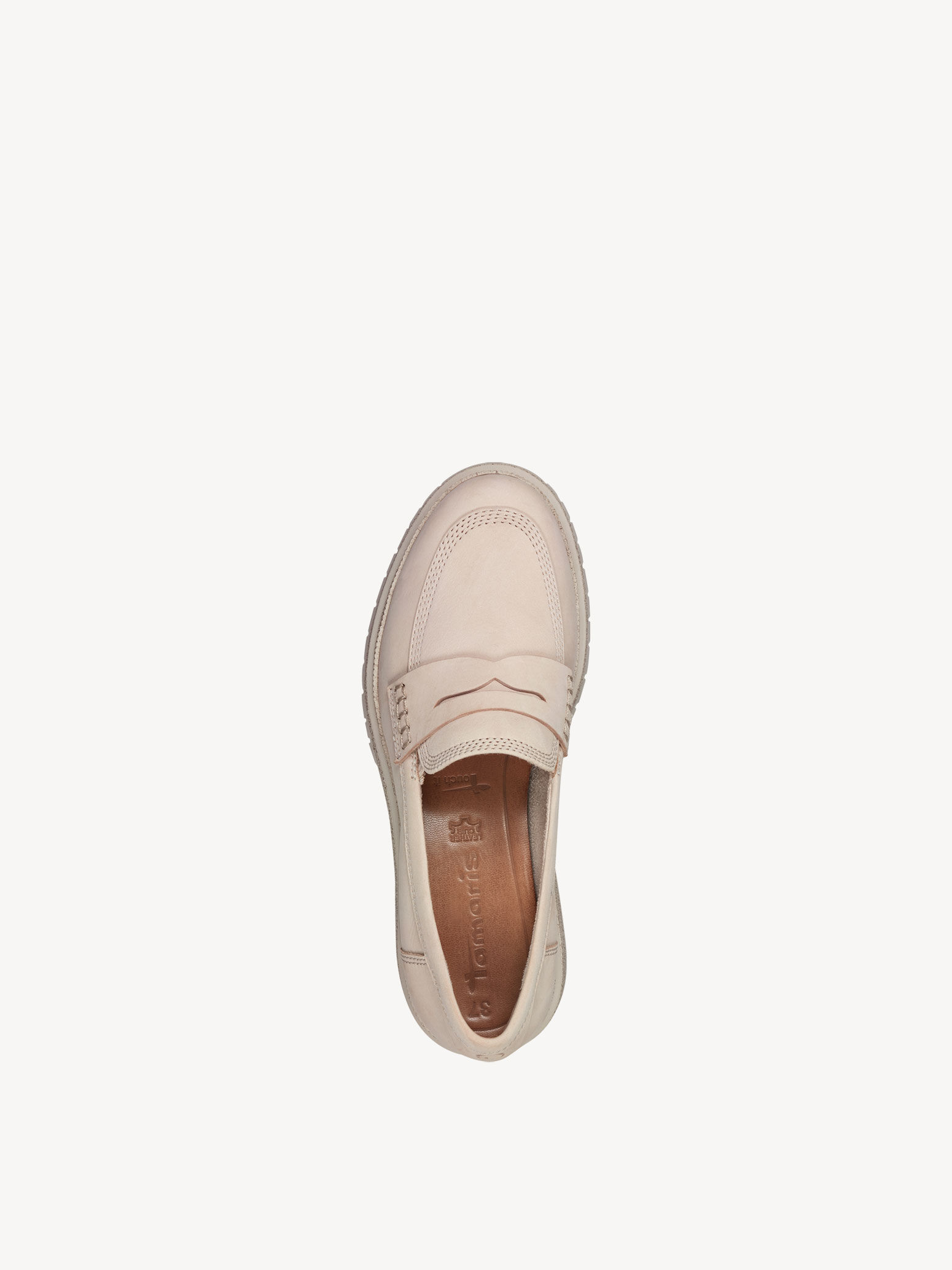 Slipper en cuir - beige