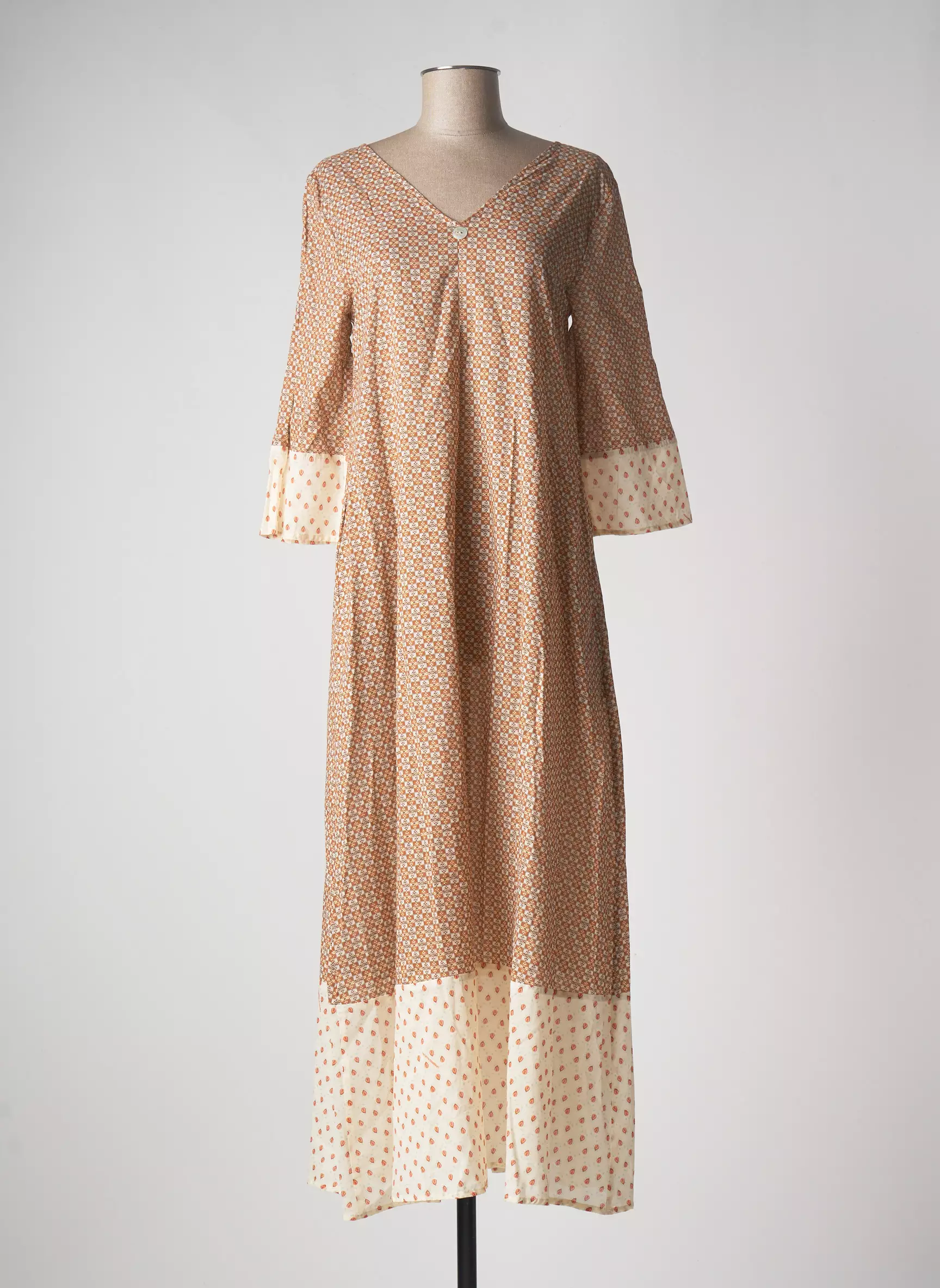 La Fabbrica Del Lino Robes Longues Femme couleur marron