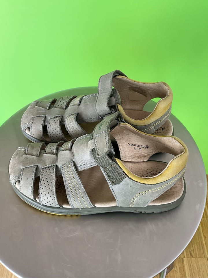 Kickers Leder-Halbsandalen 