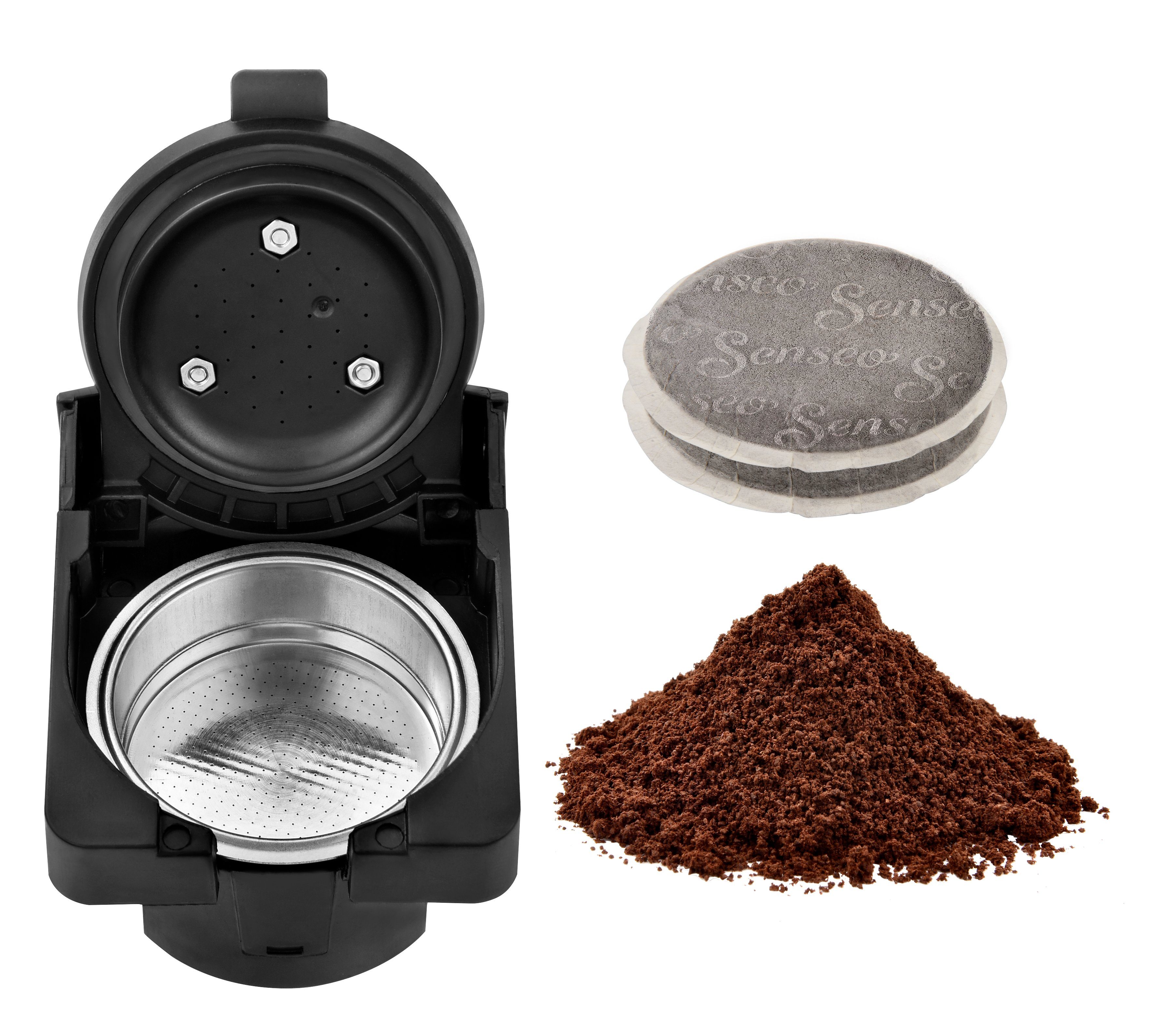 Team Kalorik Kapsel-/Kaffeepadmaschine BrewCraft Pro, 4-in-1 Kaffeemaschine: Nespresso, Dolce Gusto, Kaffeepulver & Pads