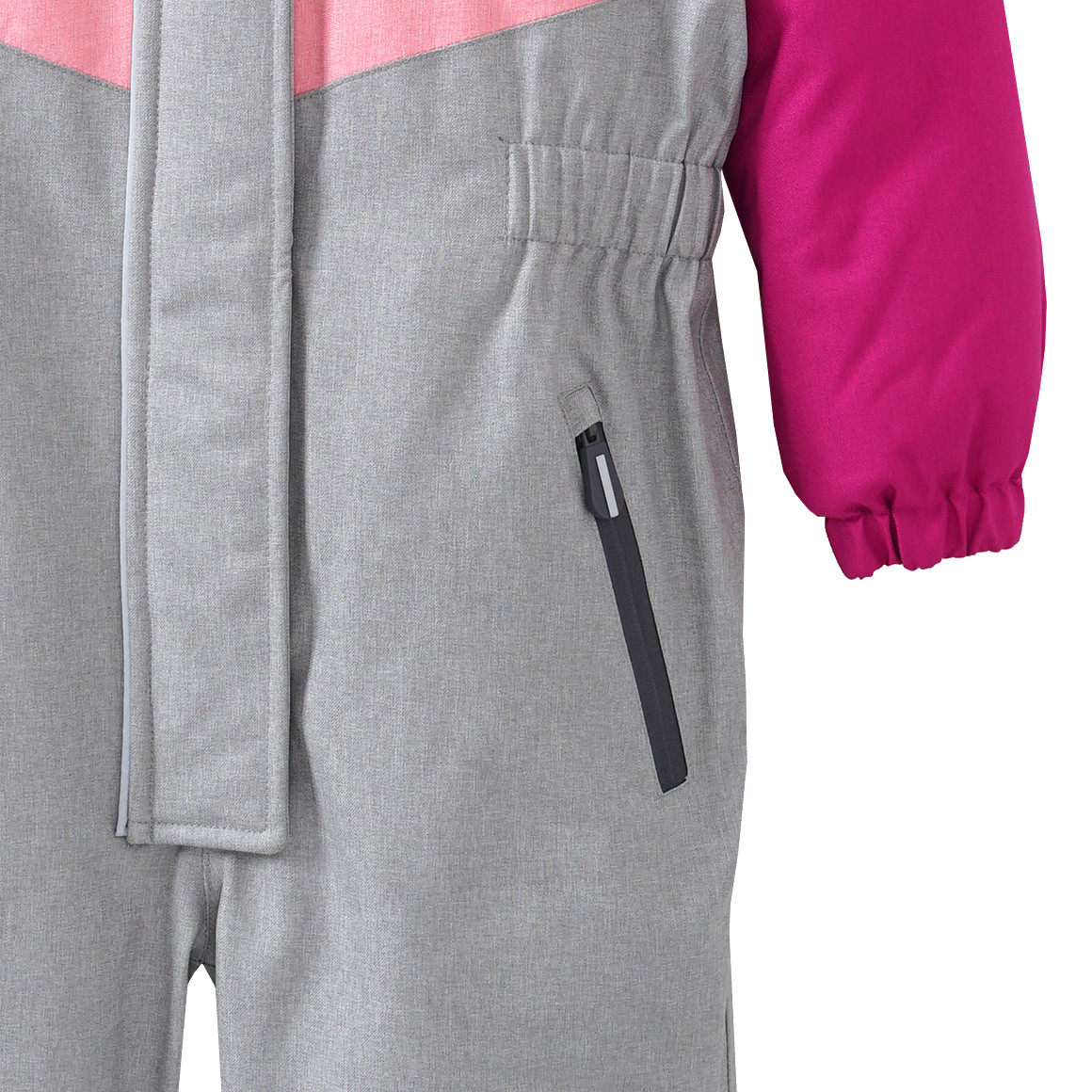 Mädchen Schneeoverall mit Farbteilern