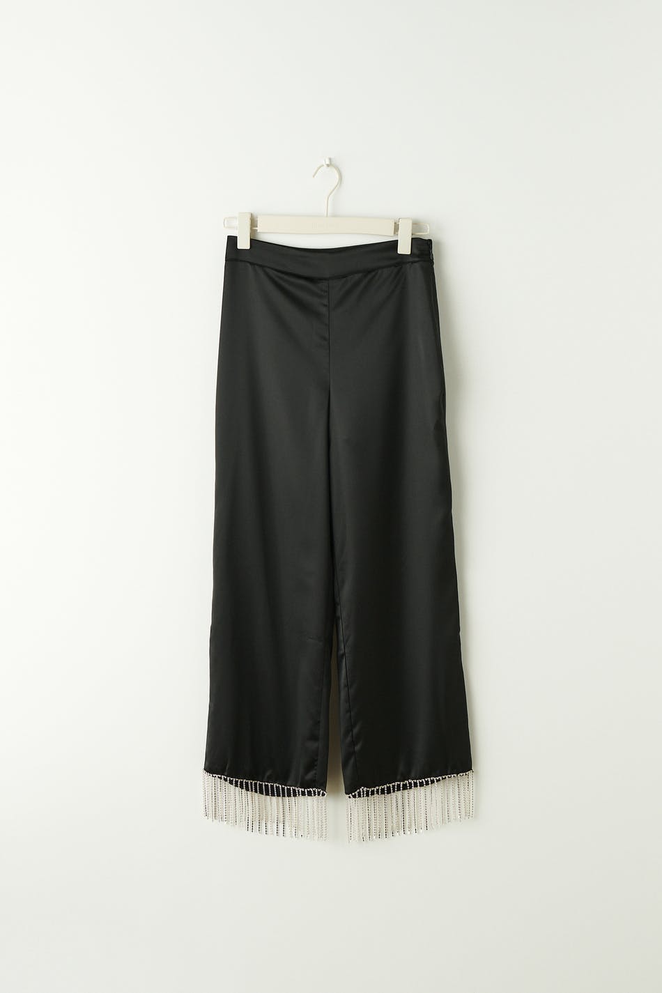 Rhinestone fringe trousers