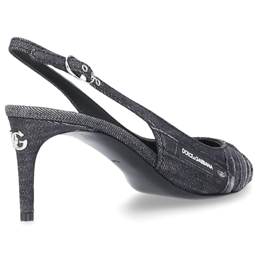 Dolce & Gabbana - Pumps CARDINALE 60 Denim - schwarz