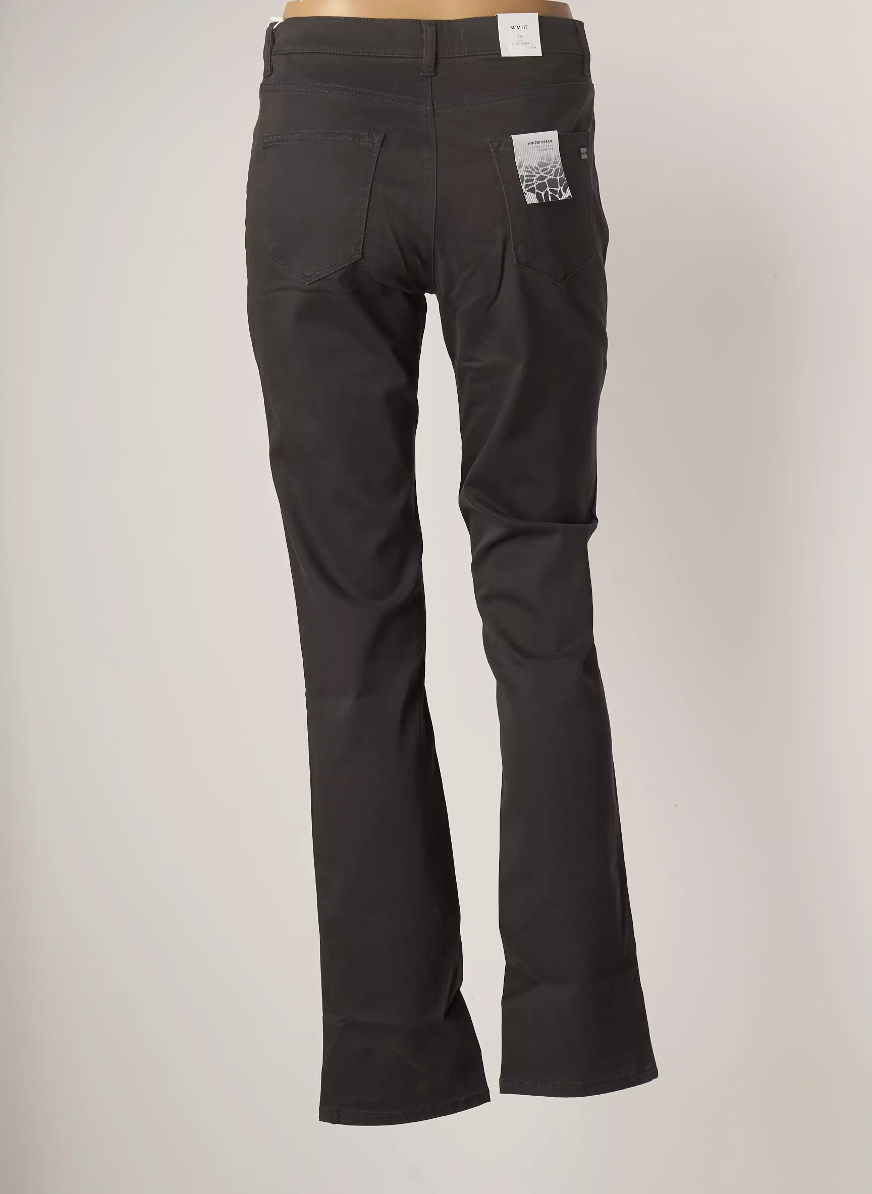 Brax Pantalons Slim Femme couleur gris