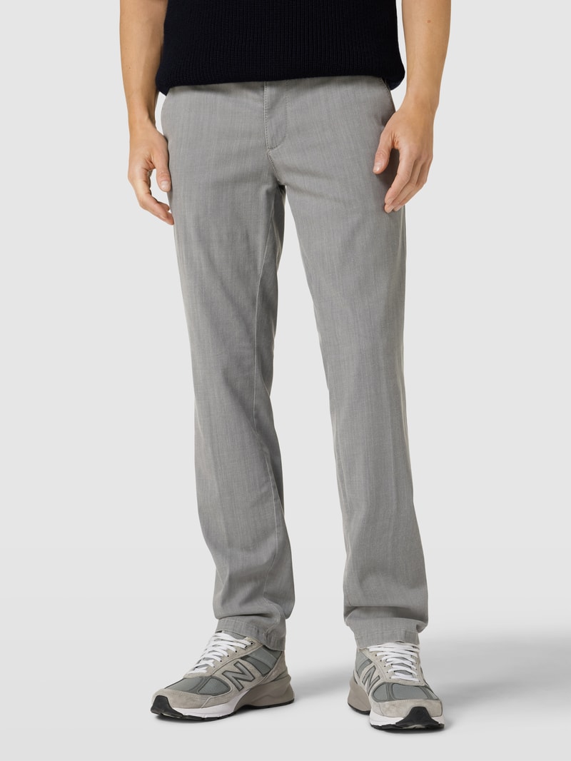 Jeans im 5-Pocket-Design Modell 'John' in hellgrau
