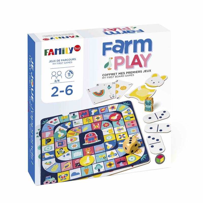 Coffret premiers jeux de société Farm Play Oxybul