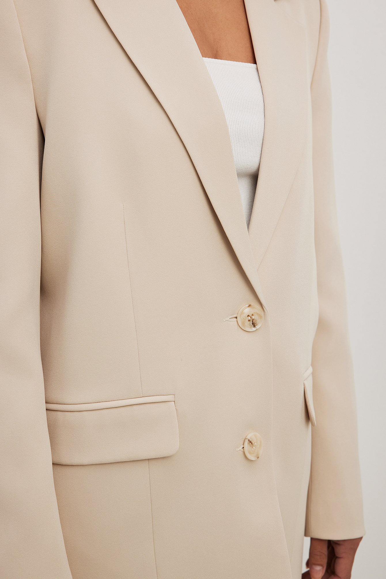 Oversize-Blazer mit Nahtdetail