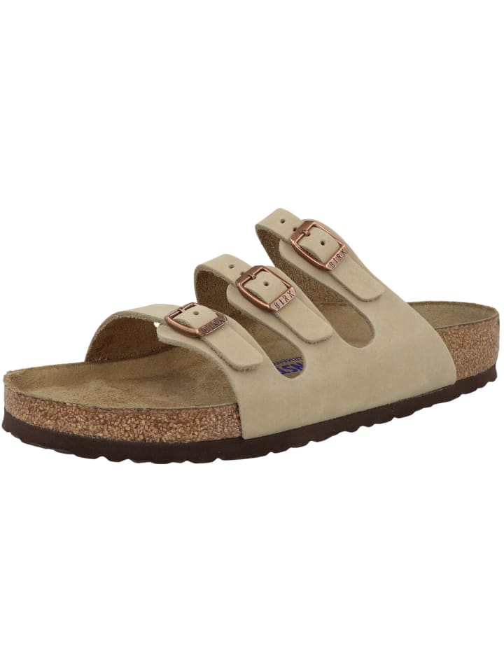 Birkenstock Sandale Florida SFB geöltes Nubukleder Weichbettung normal in braun günstig kaufen 37